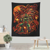 Fiery Night - Wall Tapestry