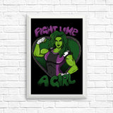 Fight Like a Hulk - Posters & Prints