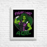 Fight Like a Hulk - Posters & Prints