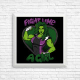 Fight Like a Hulk - Posters & Prints