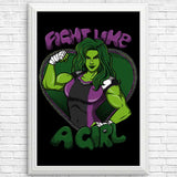 Fight Like a Hulk - Posters & Prints