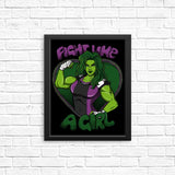 Fight Like a Hulk - Posters & Prints