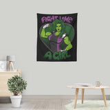 Fight Like a Hulk - Wall Tapestry