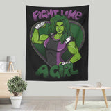 Fight Like a Hulk - Wall Tapestry