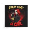 Fight Like a Widow - Canvas Print