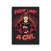 Fight Like a Witch - Canvas Print