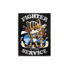Fighter at Your Service - Metal Print