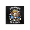 Fighter at Your Service - Metal Print