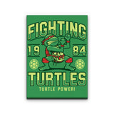 Fighting Turtles - Canvas Print