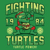 Fighting Turtles - Metal Print