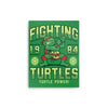 Fighting Turtles - Metal Print