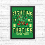 Fighting Turtles - Posters & Prints