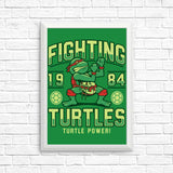 Fighting Turtles - Posters & Prints