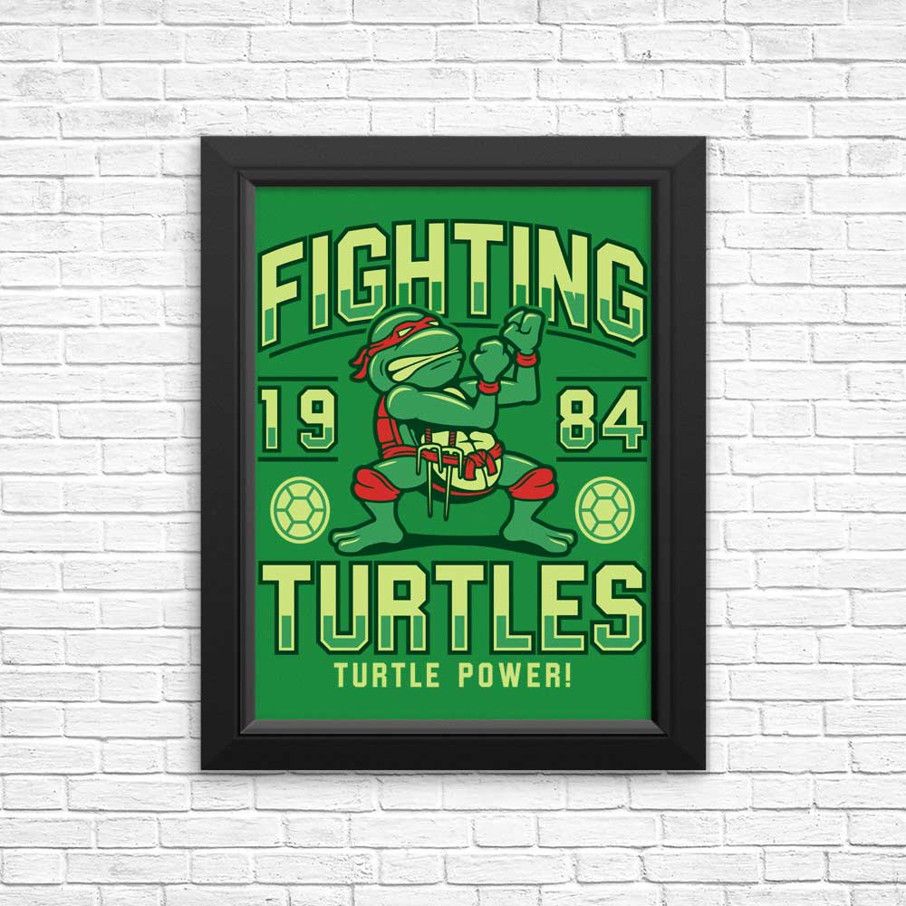 Fighting Turtles - Posters & Prints