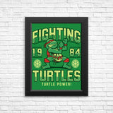 Fighting Turtles - Posters & Prints