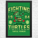 Fighting Turtles - Posters & Prints