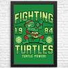 Fighting Turtles - Posters & Prints