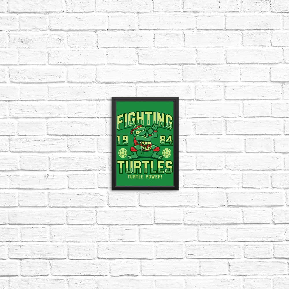 Fighting Turtles - Posters & Prints