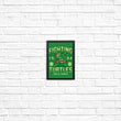 Fighting Turtles - Posters & Prints