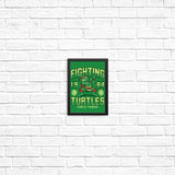 Fighting Turtles - Posters & Prints