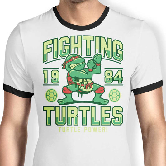 Fighting Turtles - Ringer T-Shirt