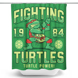 Fighting Turtles - Shower Curtain