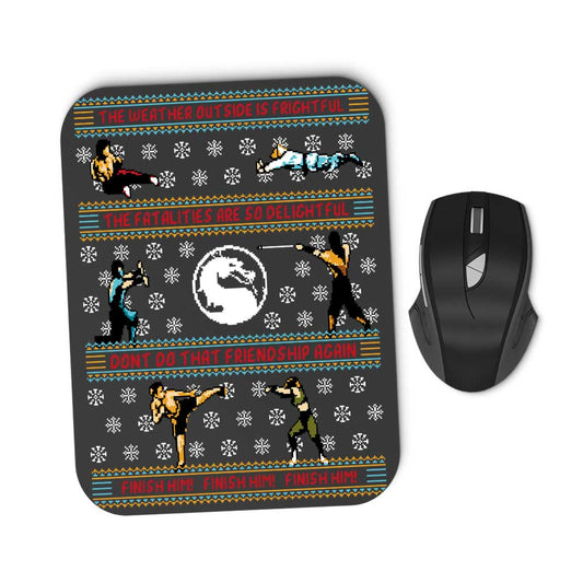 Finish Him Sweater - Mousepad