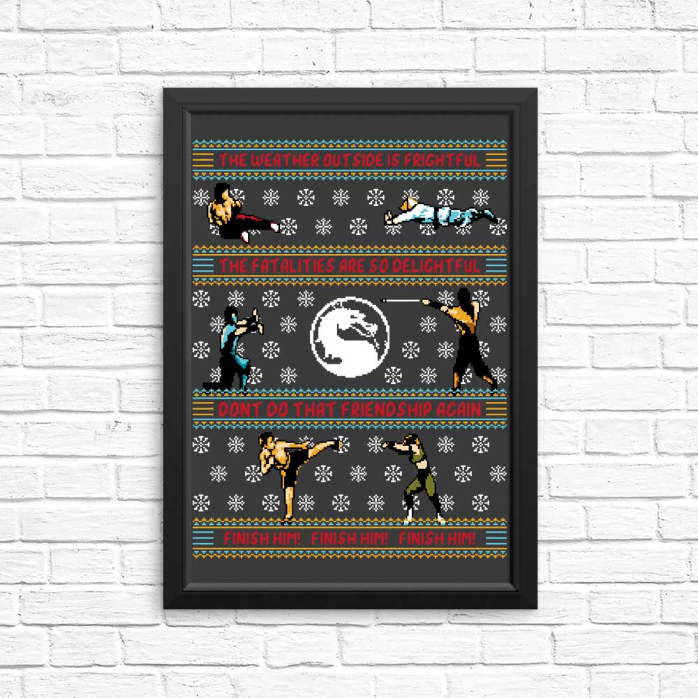 Finish Him Sweater - Posters & Prints