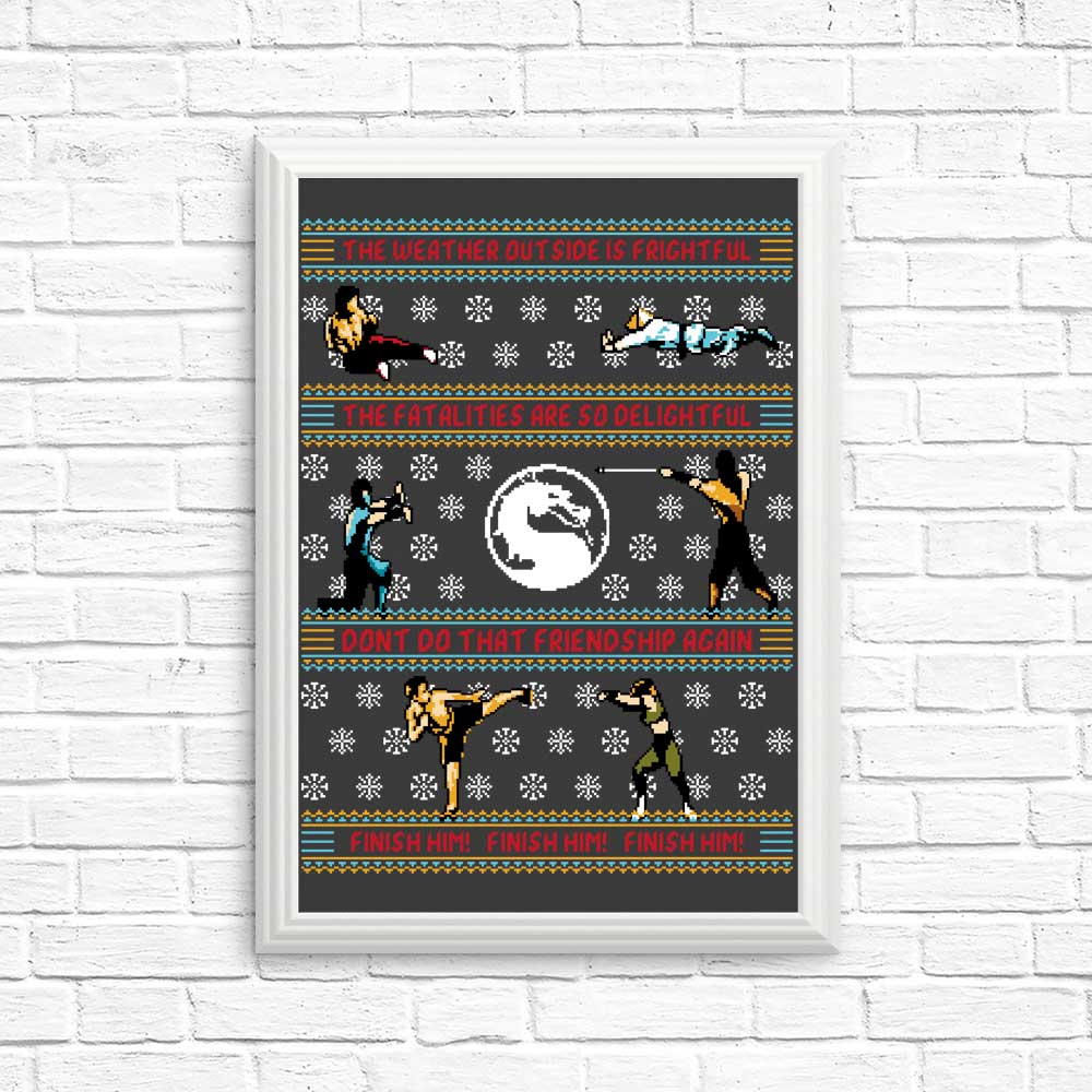 Finish Him Sweater - Posters & Prints