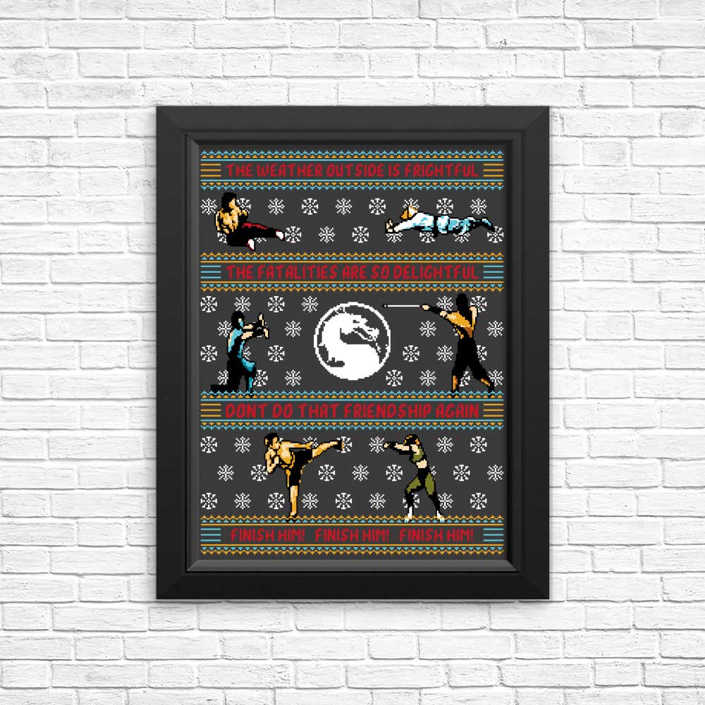 Finish Him Sweater - Posters & Prints