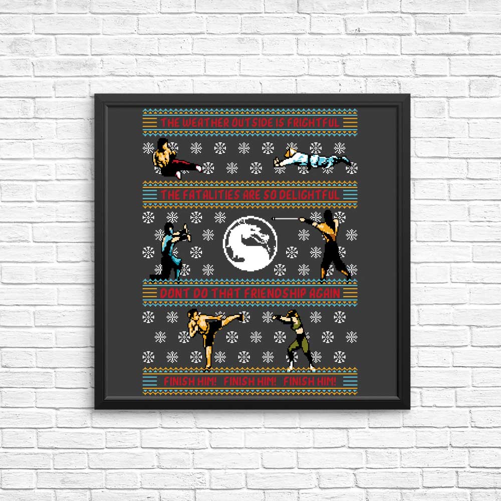 Finish Him Sweater - Posters & Prints