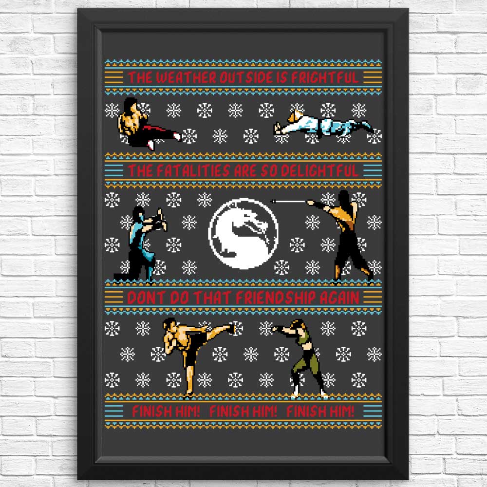 Finish Him Sweater - Posters & Prints