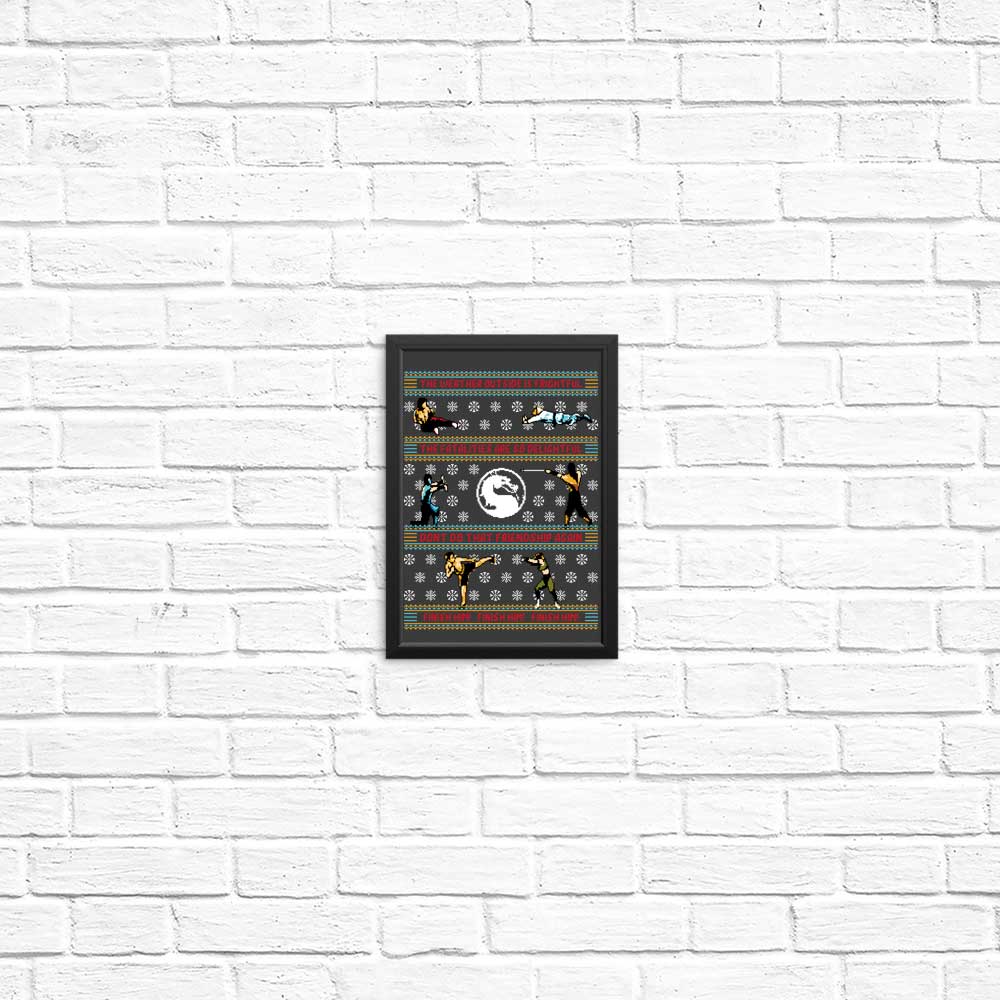 Finish Him Sweater - Posters & Prints