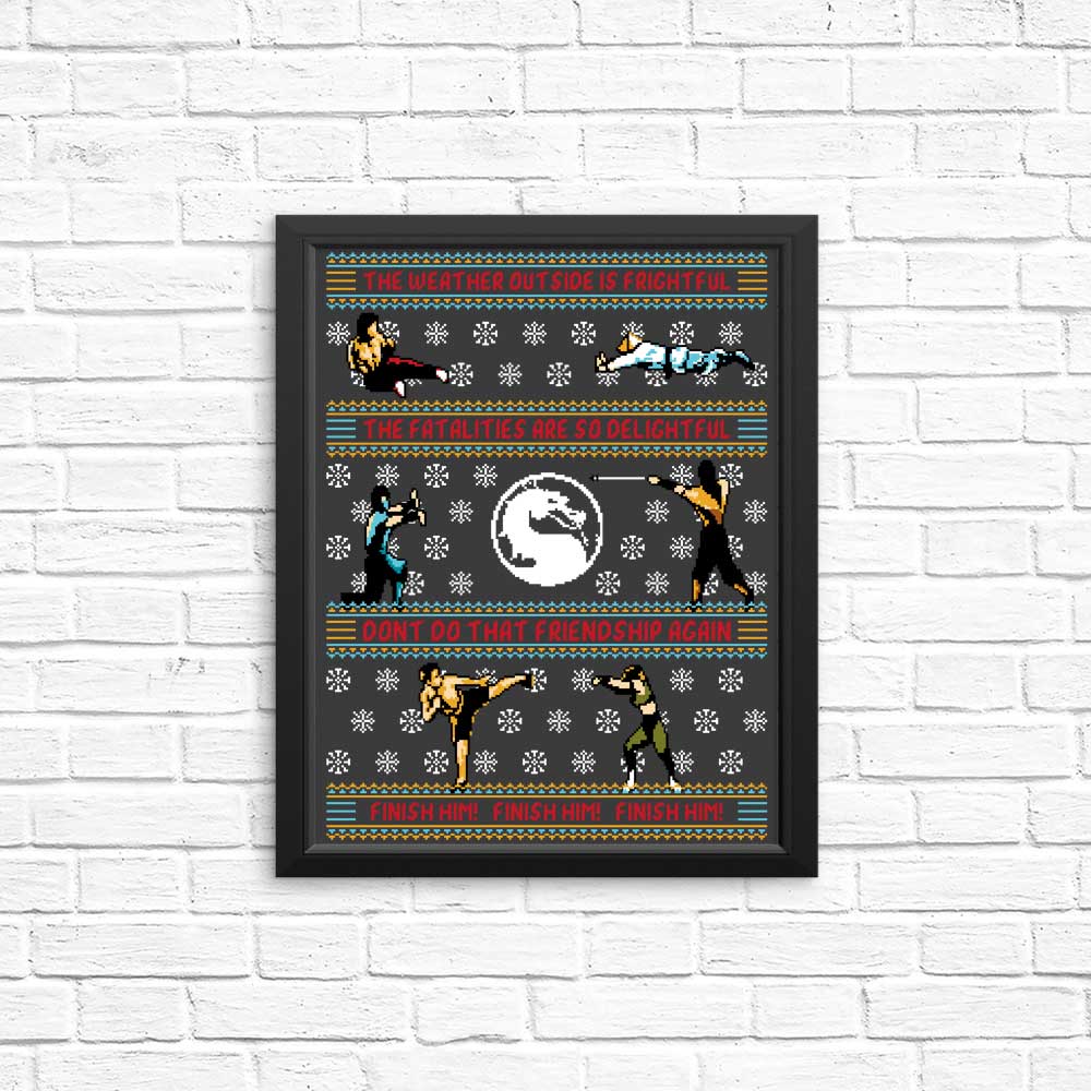 Finish Him Sweater - Posters & Prints