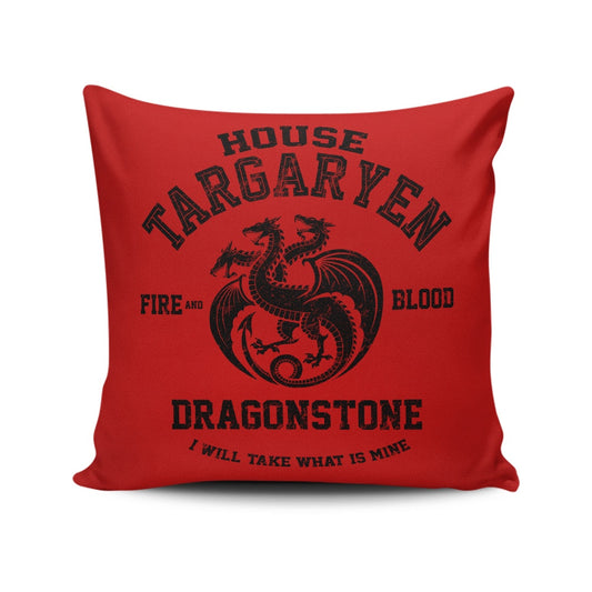 Fire and Blood (Alt) - Throw Pillow