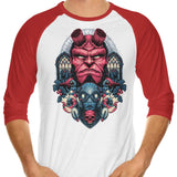 Fire and Water - 3/4 Sleeve Raglan T-Shirt