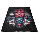 Fire and Water - Fleece Blanket