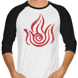 Fire - 3/4 Sleeve Raglan T-Shirt