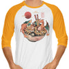 Fire Bowl - 3/4 Sleeve Raglan T-Shirt
