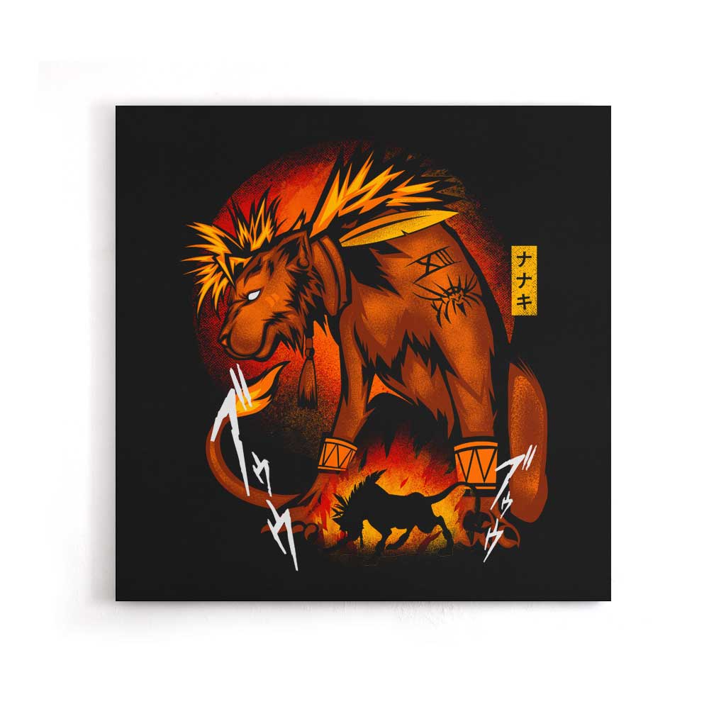 Fire Red Fur - Canvas Print