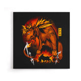 Fire Red Fur - Canvas Print