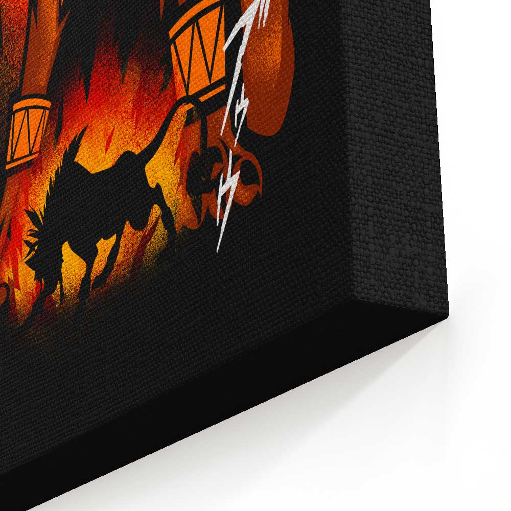 Fire Red Fur - Canvas Print