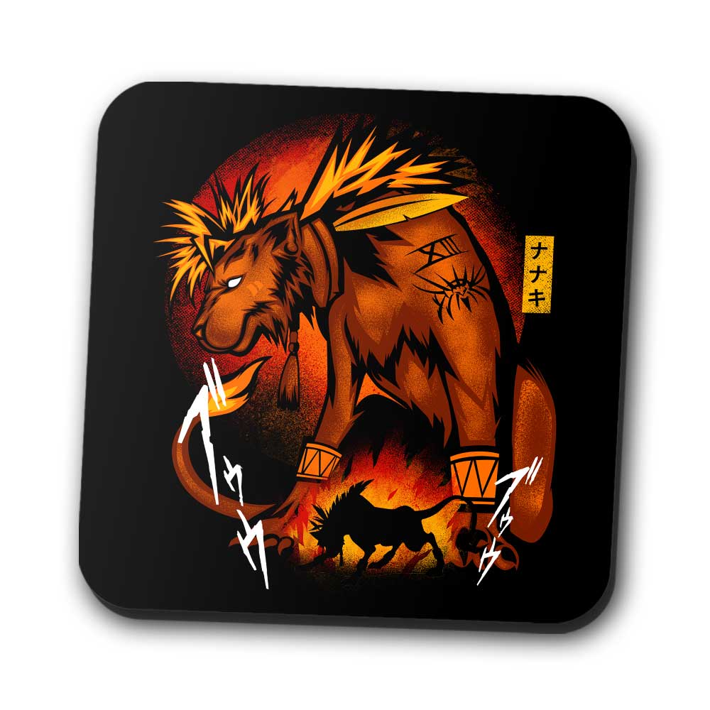 Fire Red Fur - Coasters