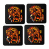 Fire Red Fur - Coasters