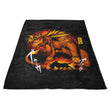 Fire Red Fur - Fleece Blanket