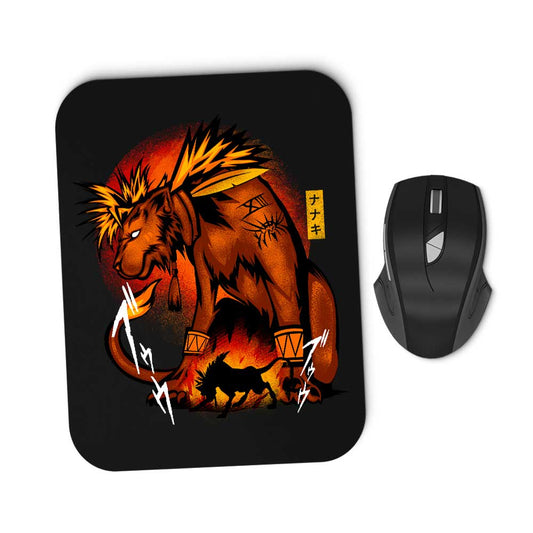 Fire Red Fur - Mousepad