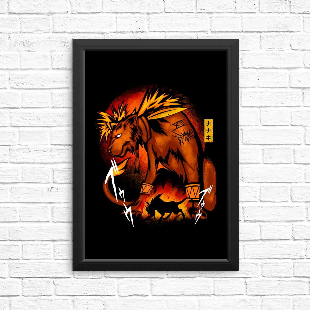 Fire Red Fur - Posters & Prints