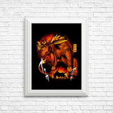 Fire Red Fur - Posters & Prints