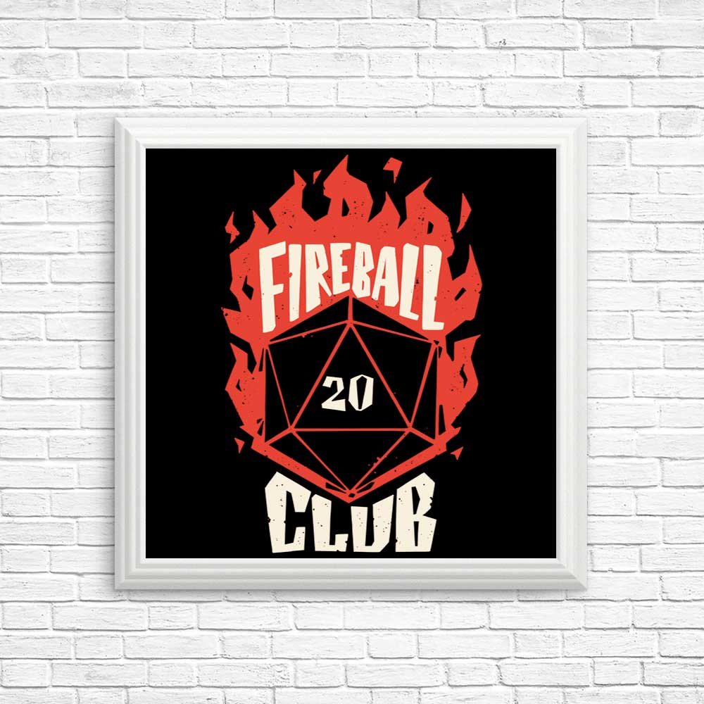 Fireball Club - Posters & Prints – Once Upon a Tee