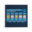 Five Day Forecast - Canvas Print